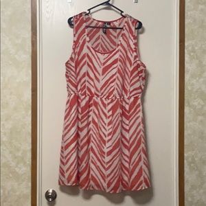 Pink and White Summer Dress